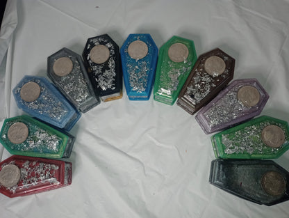 Morgan Resin Coffin Storage Container Collectible