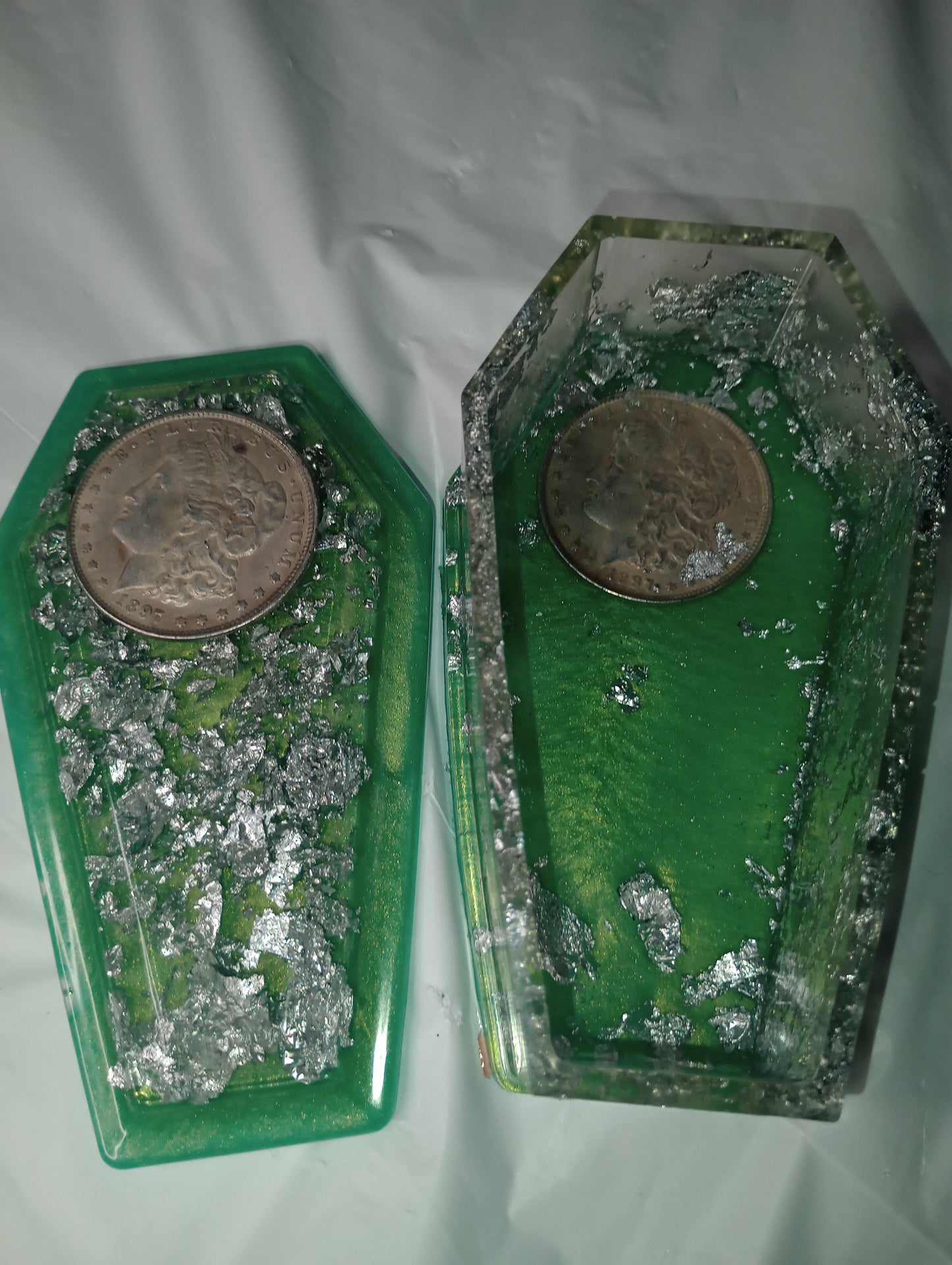 Morgan Resin Coffin Storage Container Collectible