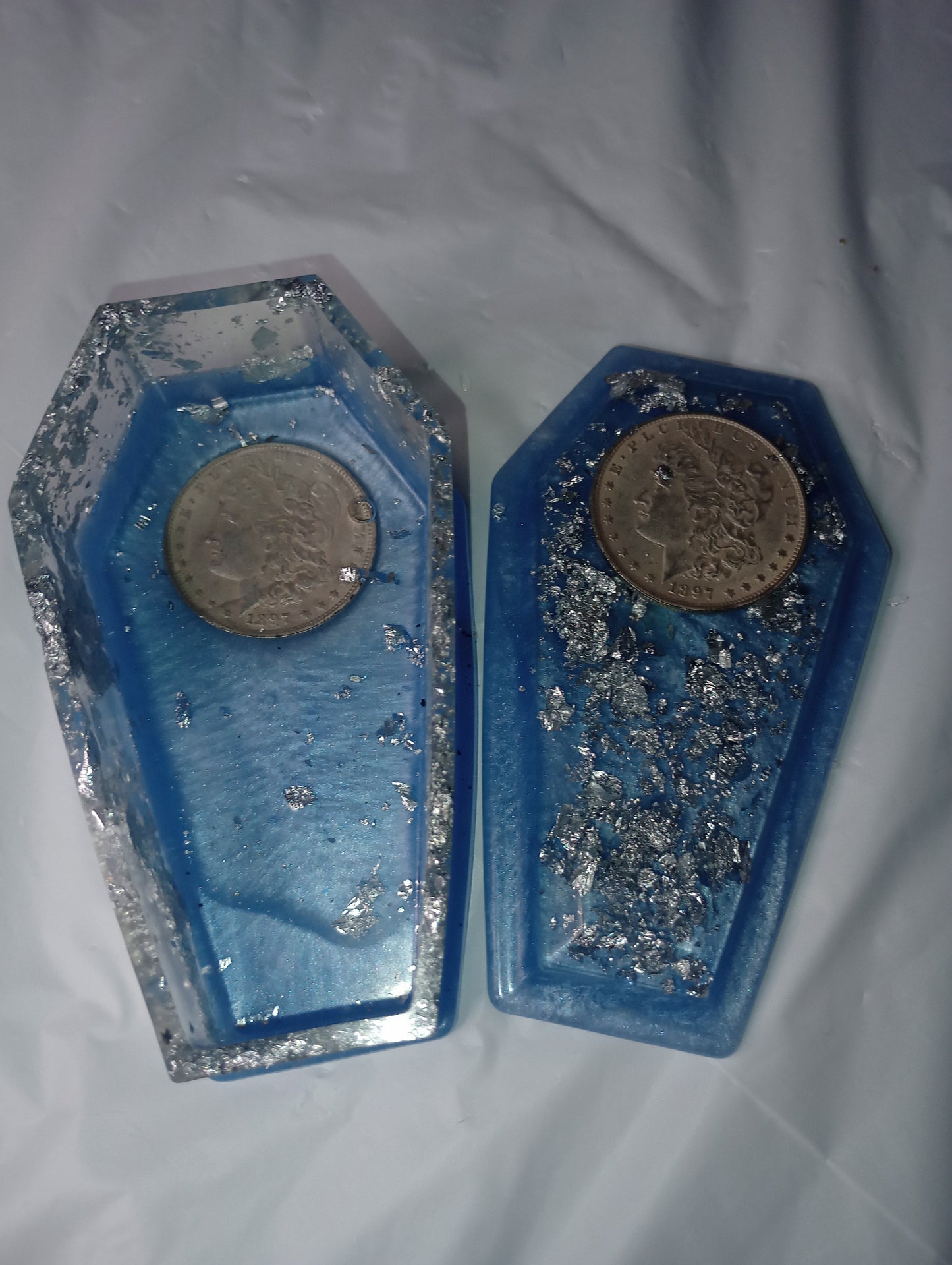 Morgan Resin Coffin Storage Container Collectible