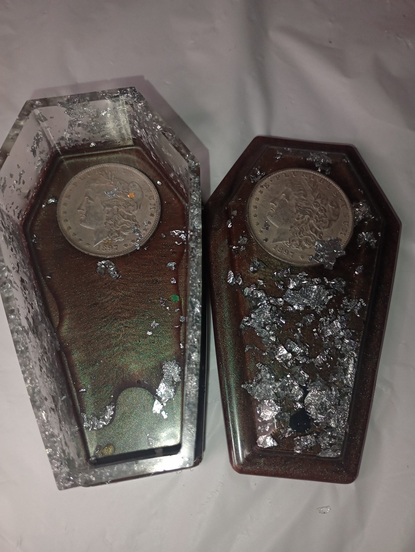 Morgan Resin Coffin Storage Container Collectible