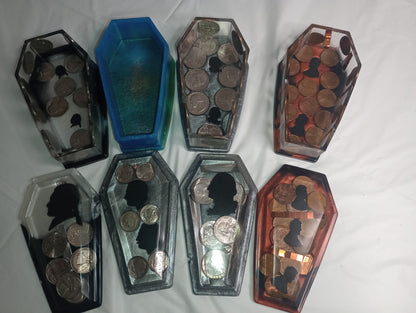 Coin Silhouette- trays and coffins