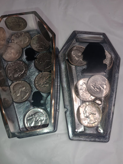 Coin Silhouette- trays and coffins