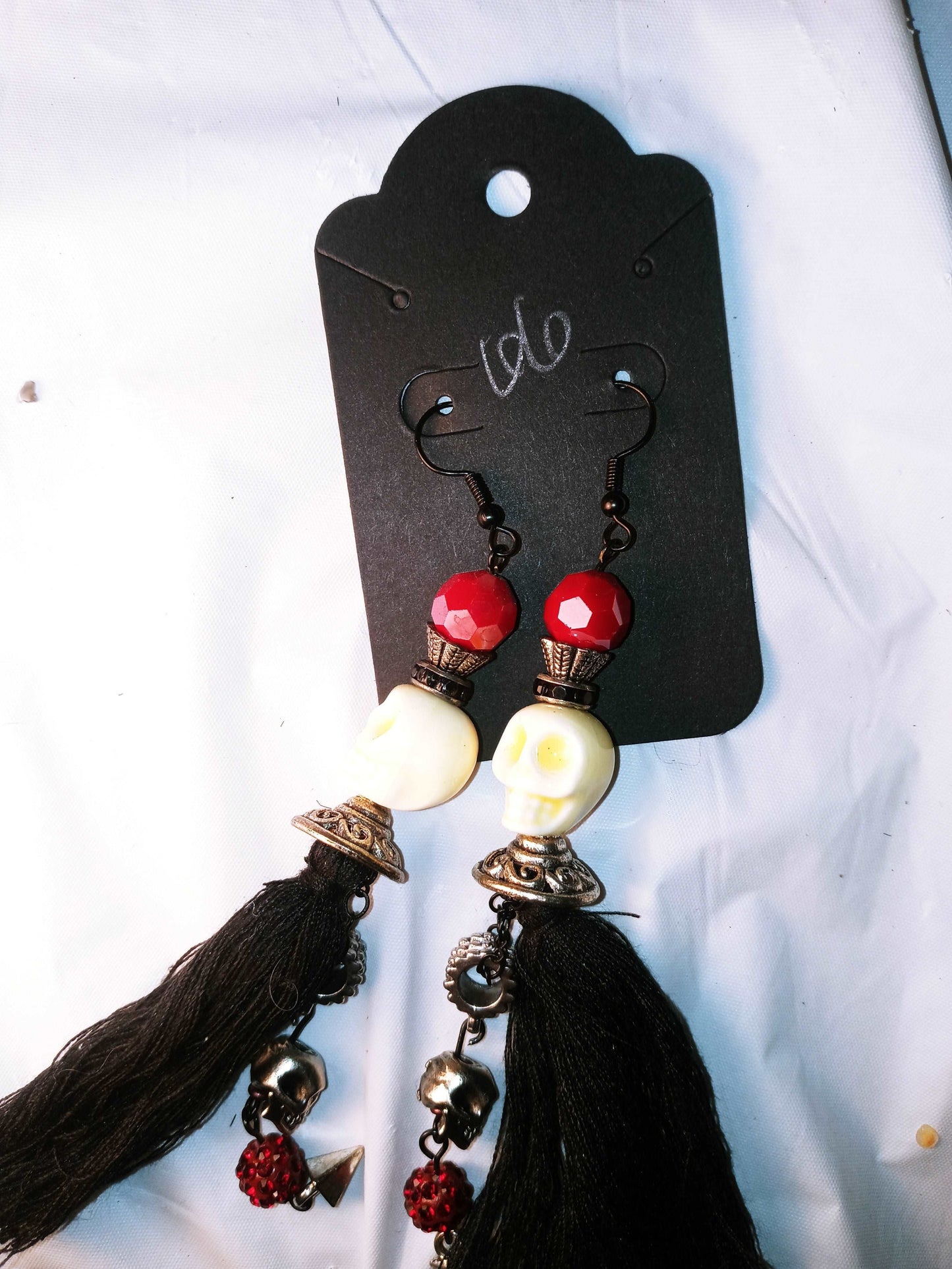 Bead Skull Earrings.