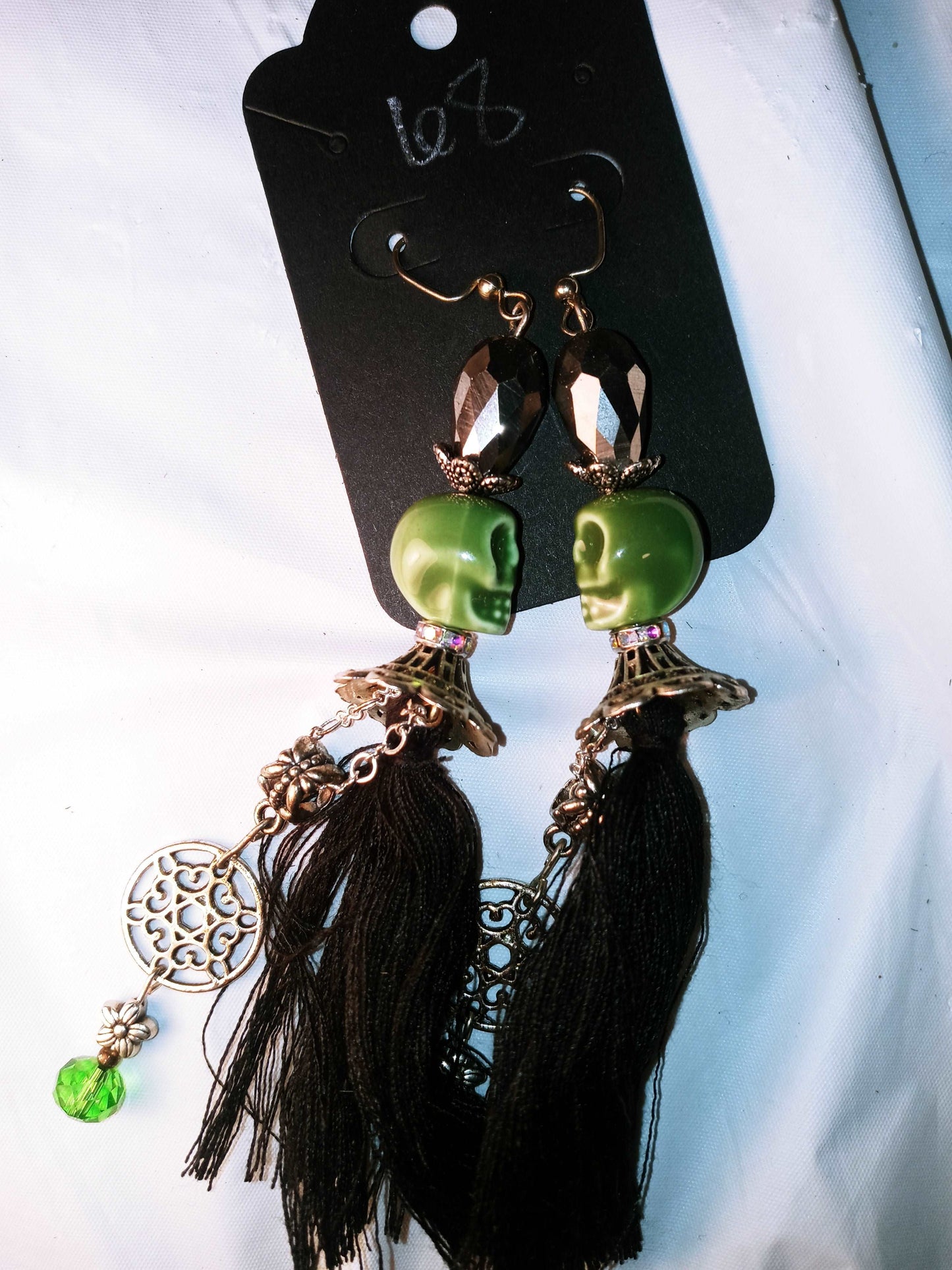 Bead Skull Earrings.