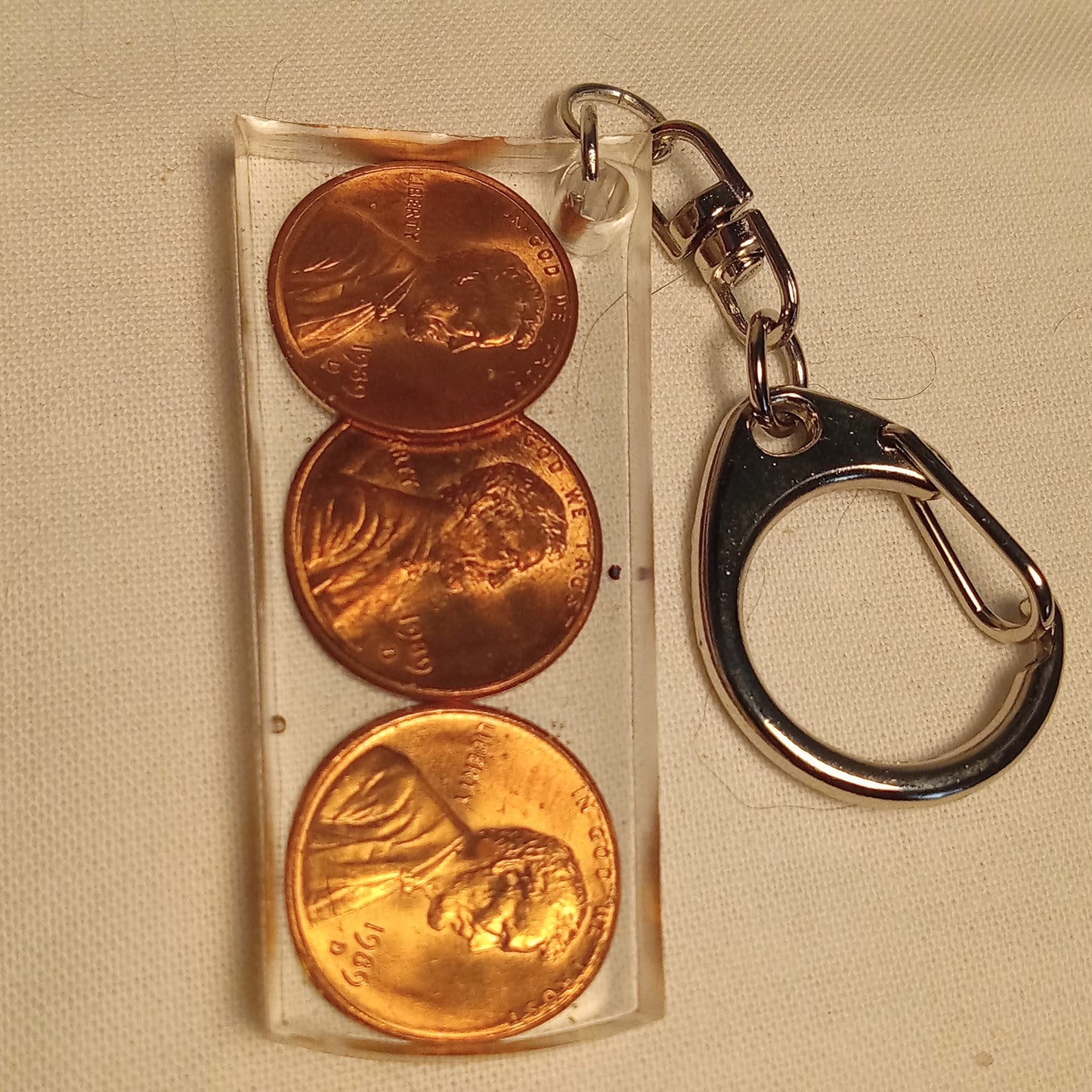 Coin Resin Keychains